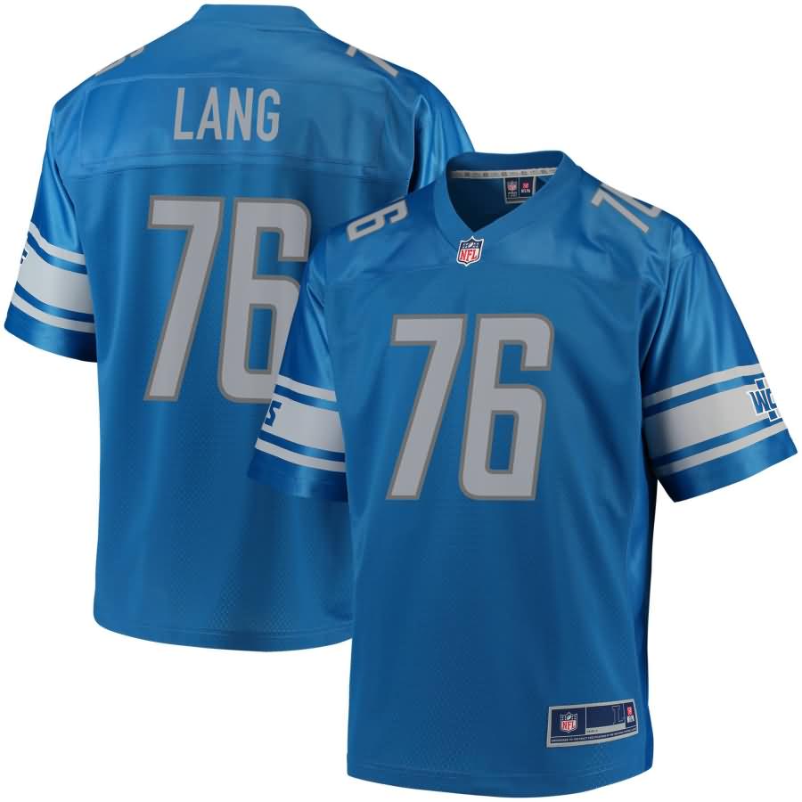 T.J. Lang Detroit Lions NFL Pro Line Team Color Player Jersey - Blue