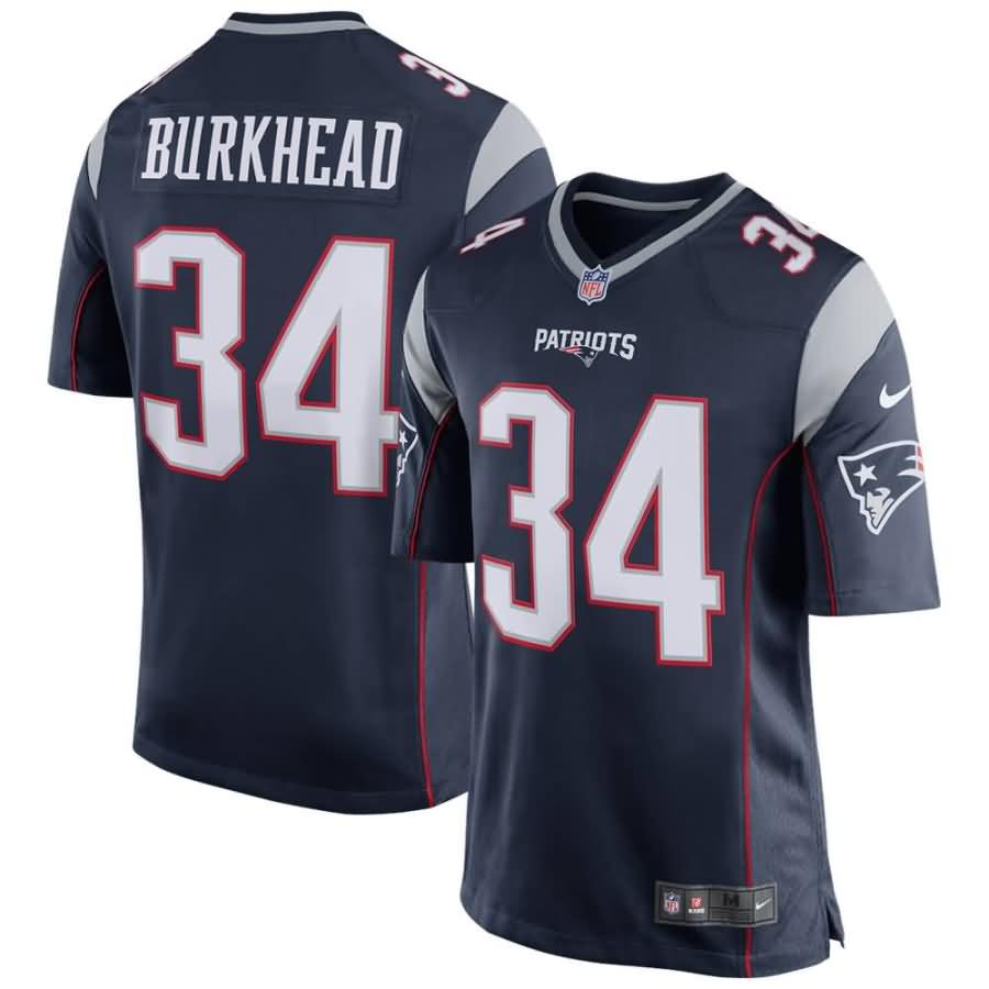 Rex Burkhead New England Patriots Nike Game Jersey - Navy