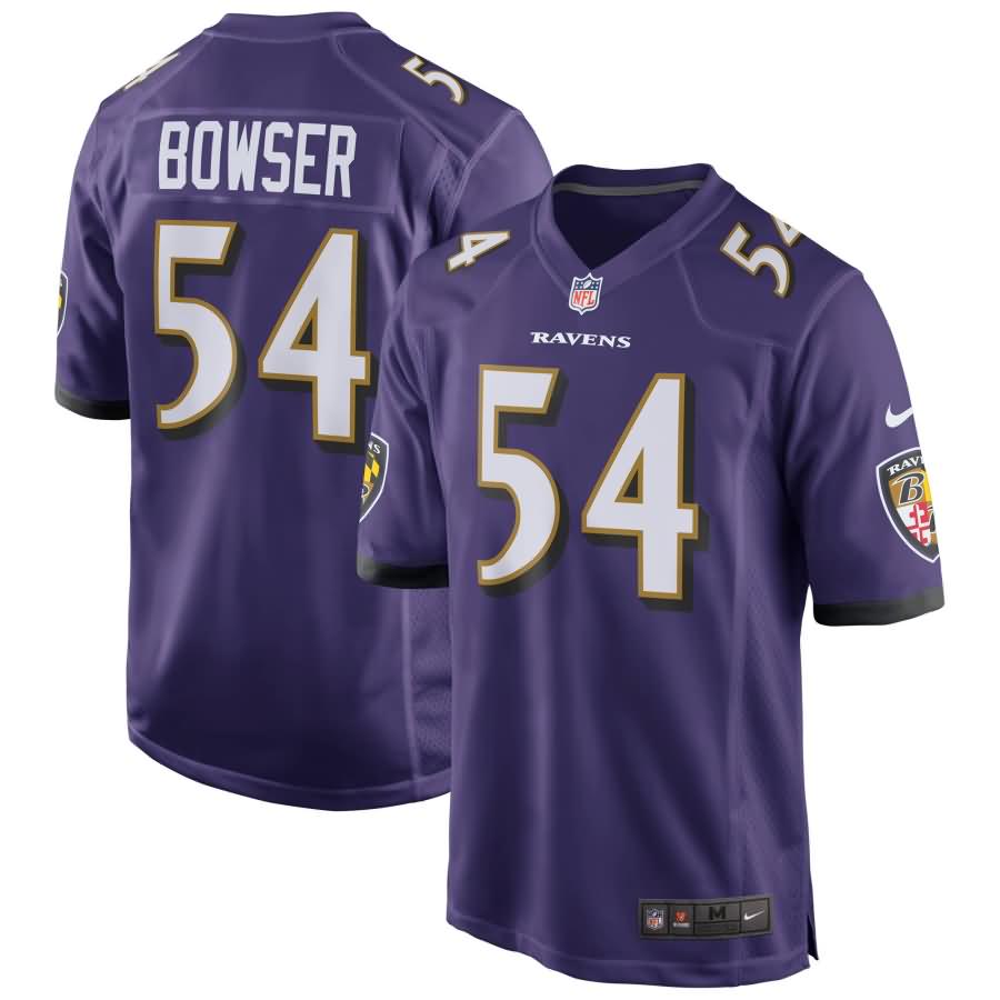 Tyus Bowser Baltimore Ravens Nike NFL Draft Game Jersey - Purple