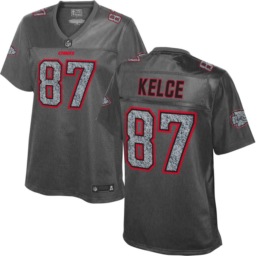 Travis Kelce Kansas City Chiefs NFL Pro Line Women's Static Fashion Jersey - Gray