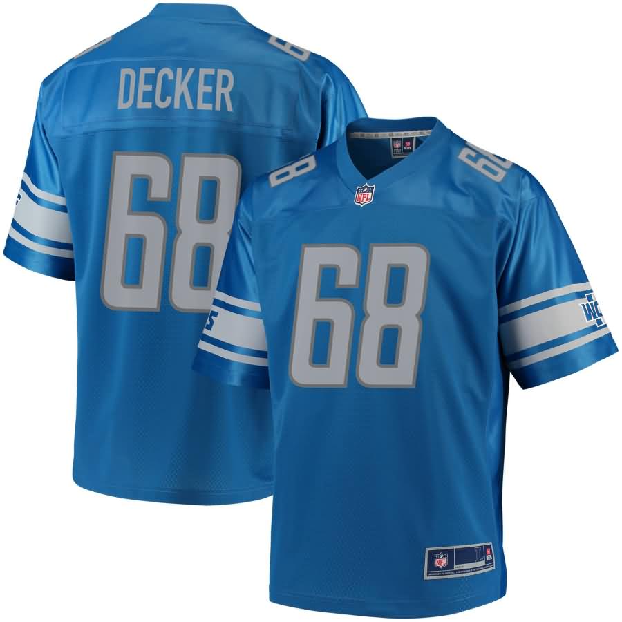 Taylor Decker Detroit Lions NFL Pro Line Team Color Player Jersey - Blue