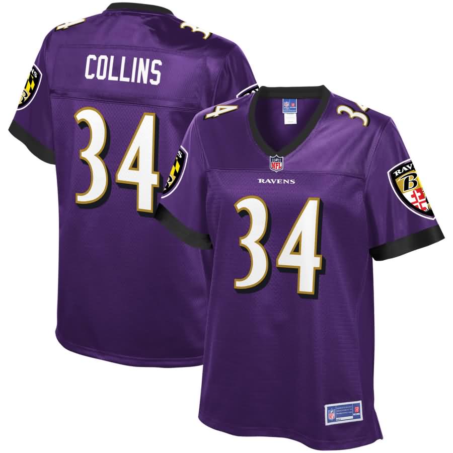 Alex Collins Baltimore Ravens NFL Pro Line Women's Team Color Player Jersey - Purple