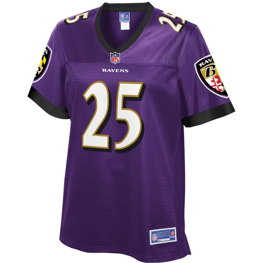 Tavon Young Baltimore Ravens NFL Pro Line Women's Team Color Player Jersey - Purple