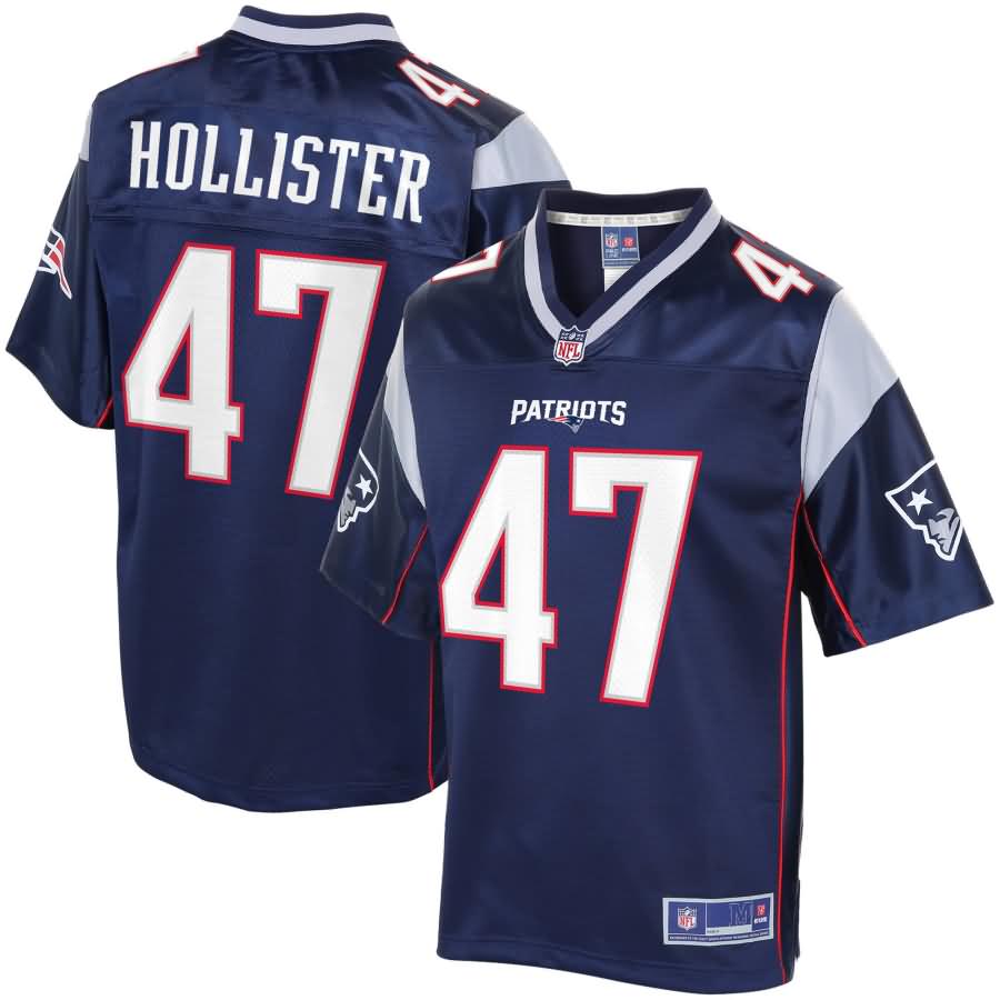 Jacob Hollister New England Patriots NFL Pro Line Team Color Player Jersey - Navy
