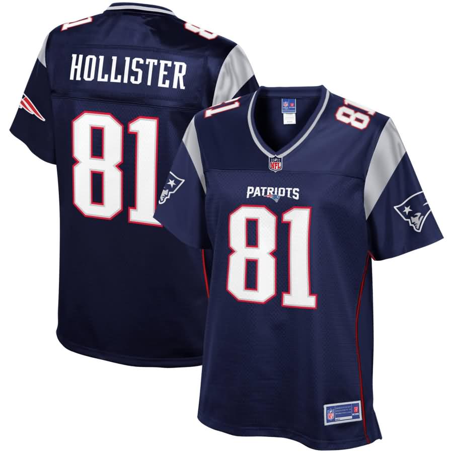 Cody Hollister New England Patriots NFL Pro Line Women's Team Color Player Jersey - Navy