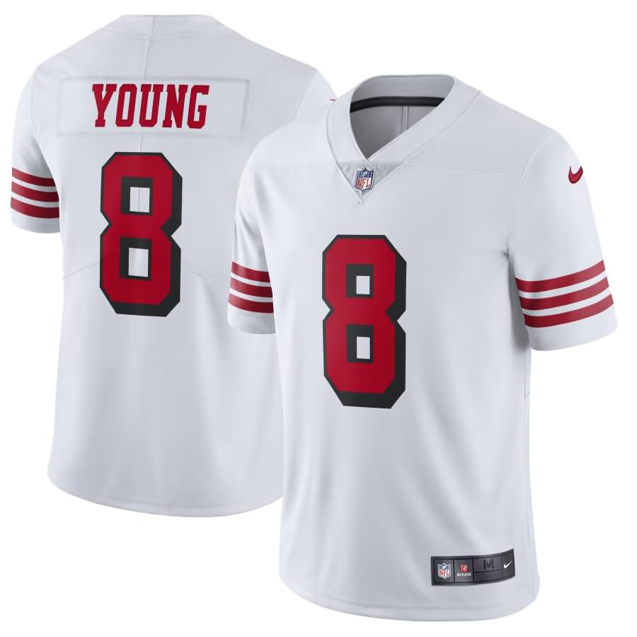 Steve Young San Francisco 49ers Nike Color Rush Vapor Untouchable Limited Retired Player Jersey - White