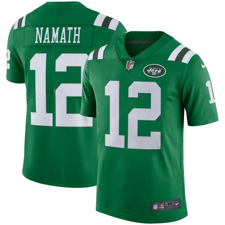 Joe Namath New York Jets Nike Vapor Untouchable Retired Player Limited Jersey - Green