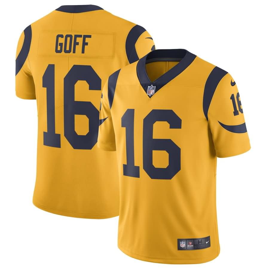 Jared Goff Los Angeles Rams Nike Vapor Untouchable Color Rush Limited Player Jersey - Gold