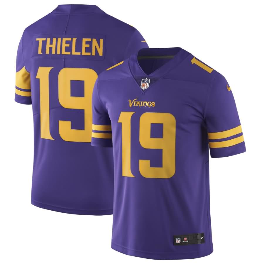 Adam Thielen Minnesota Vikings Nike Vapor Untouchable Color Rush Limited Player Jersey - Purple