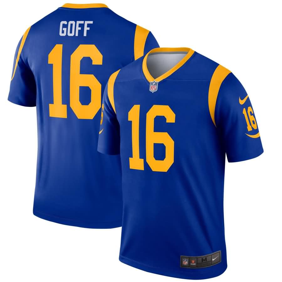 Jared Goff Los Angeles Rams Nike Legend Jersey - Royal
