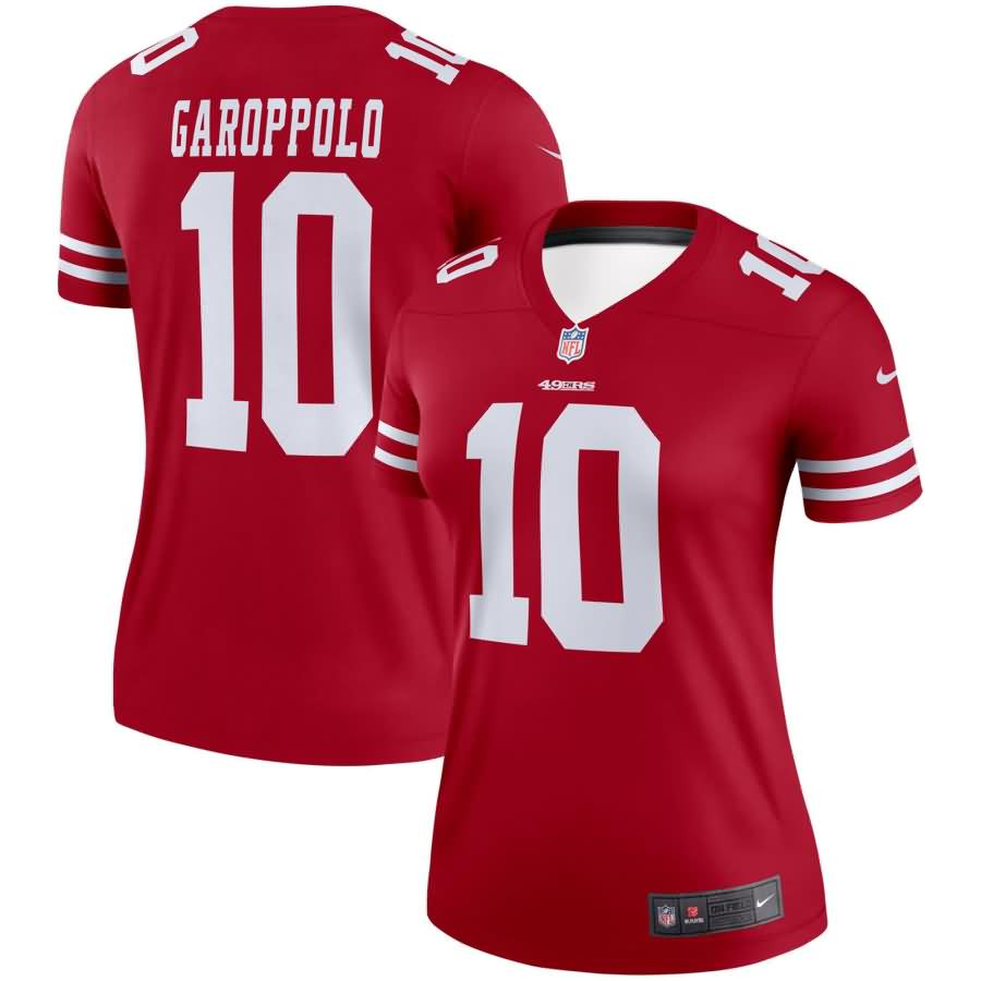 Jimmy Garoppolo San Francisco 49ers Nike Women's Legend Jersey - Scarlet