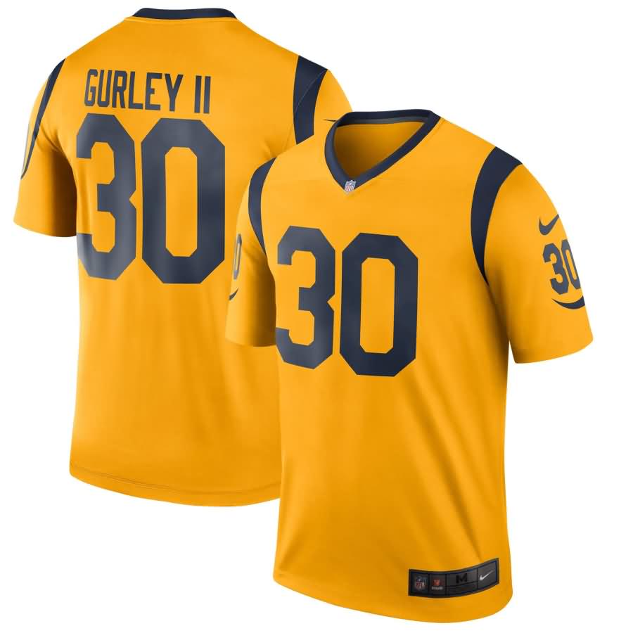 Todd Gurley II Los Angeles Rams Nike Color Rush Legend Player Jersey - Gold
