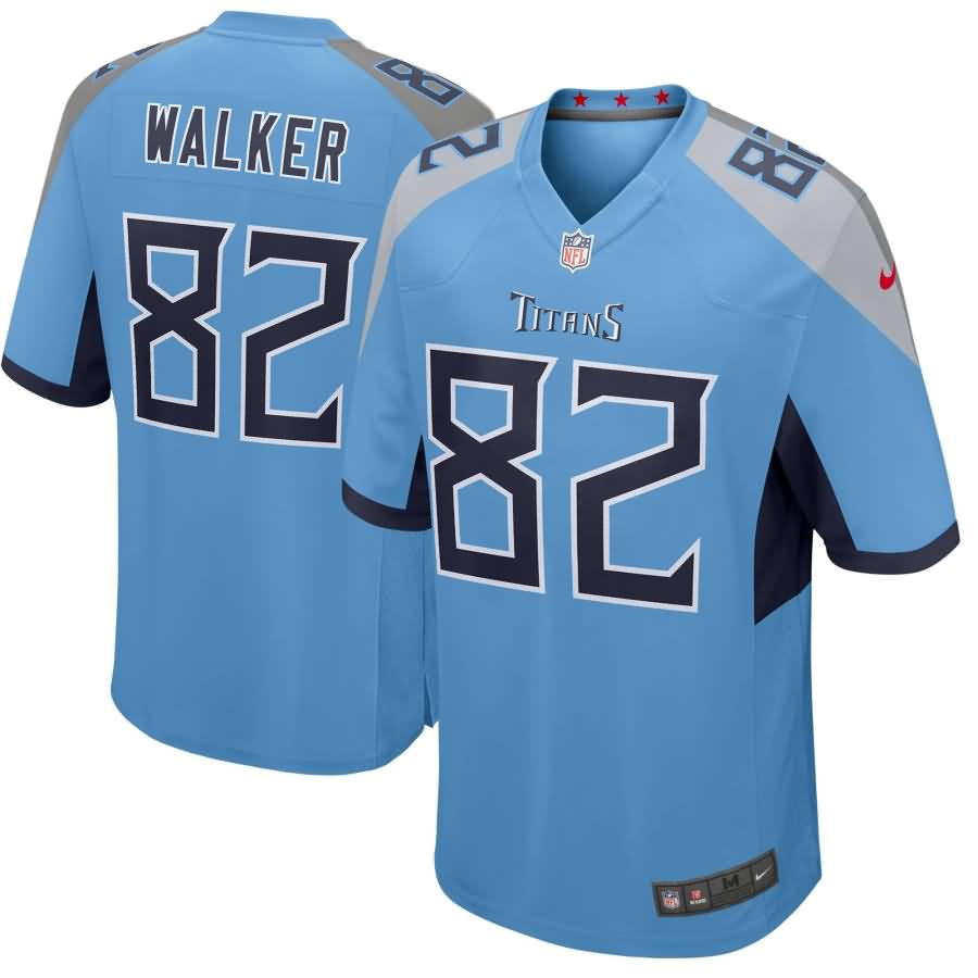 Delanie Walker Tennessee Titans Nike New 2018 Game Jersey - Light Blue