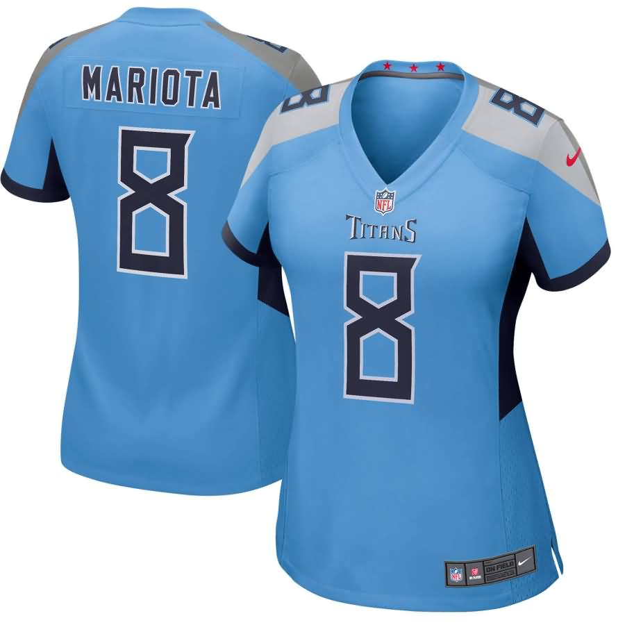 Marcus Mariota Tennessee Titans Nike Women's New 2018 Game Jersey - Light Blue