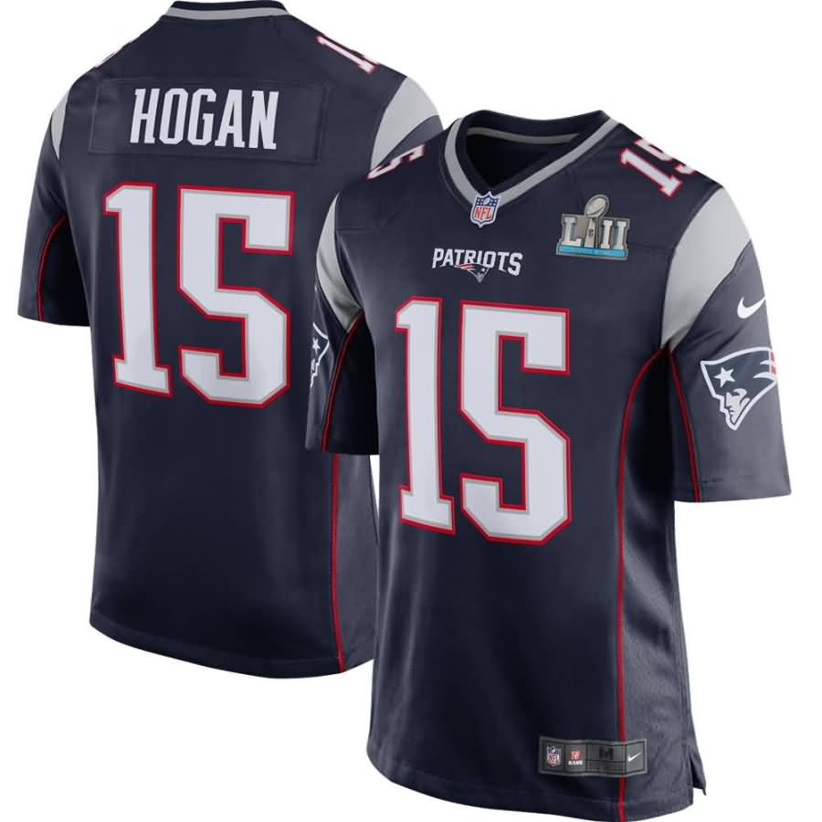 Chris Hogan New England Patriots Nike Super Bowl LII Bound Game Jersey - Navy