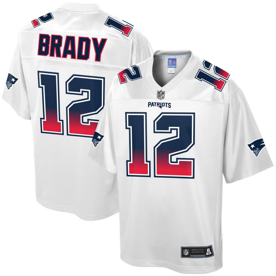 Tom Brady New England Patriots NFL Pro Line by Fanatics Branded Fade Fashion Jersey - White