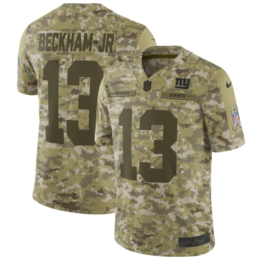 Odell Beckham Jr New York Giants Nike Salute to Service Limited Jersey - Camo