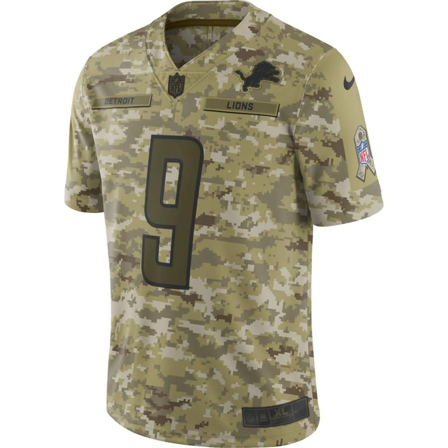 Matthew Stafford Detroit Lions Nike Salute to Service Limited Jersey - Camo