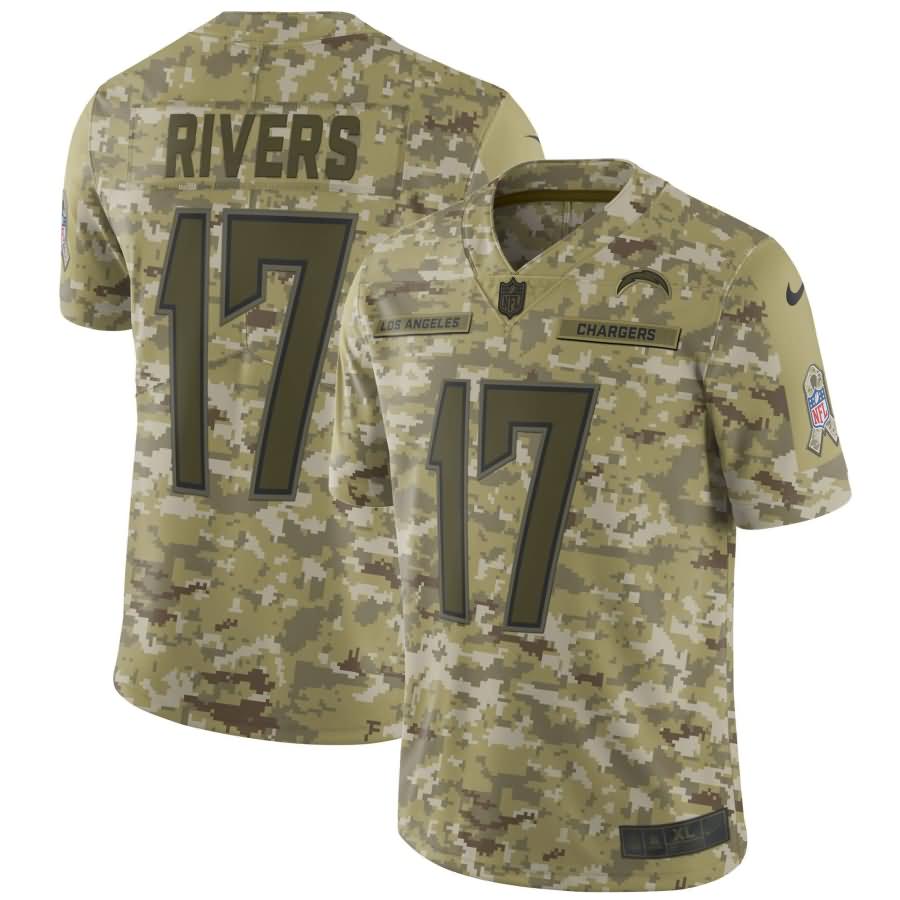 Philip Rivers Los Angeles Chargers Nike Salute to Service Limited Jersey - Camo