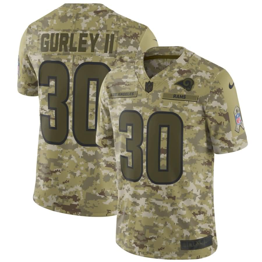 Todd Gurley II Los Angeles Rams Nike Salute to Service Limited Jersey - Camo