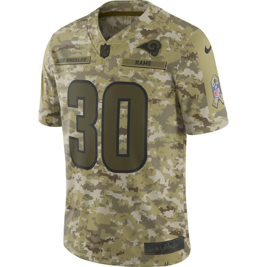 Todd Gurley II Los Angeles Rams Nike Salute to Service Limited Jersey - Camo