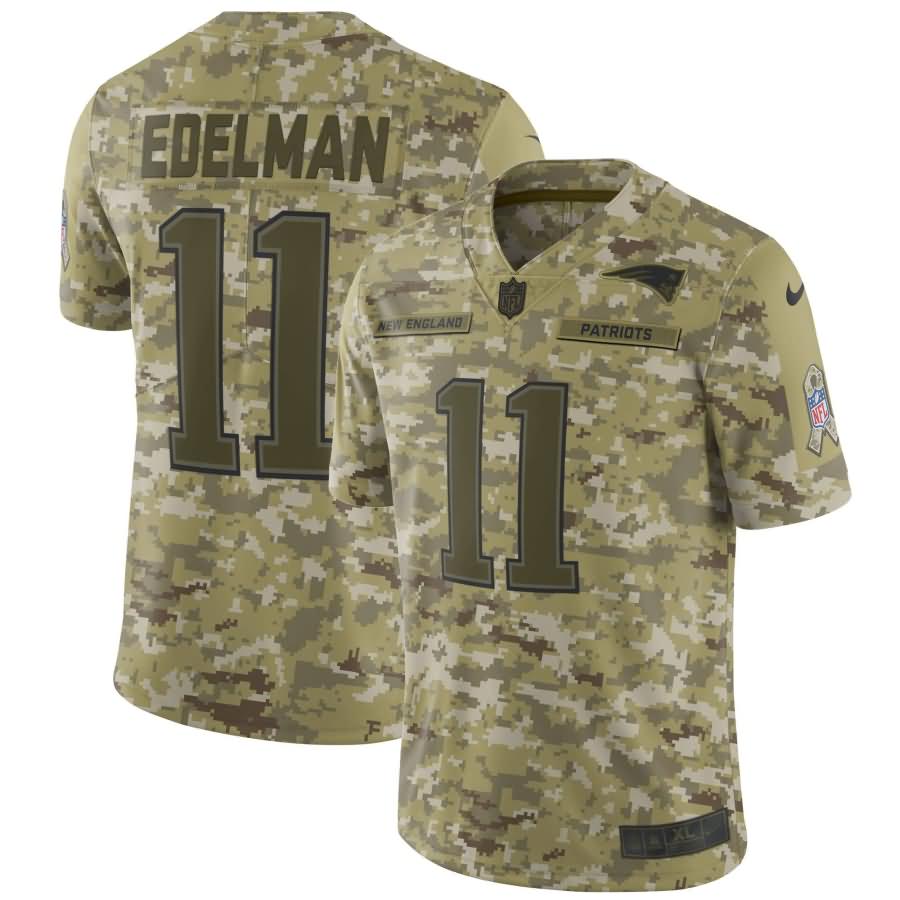 Julian Edelman New England Patriots Nike Salute to Service Limited Jersey - Camo