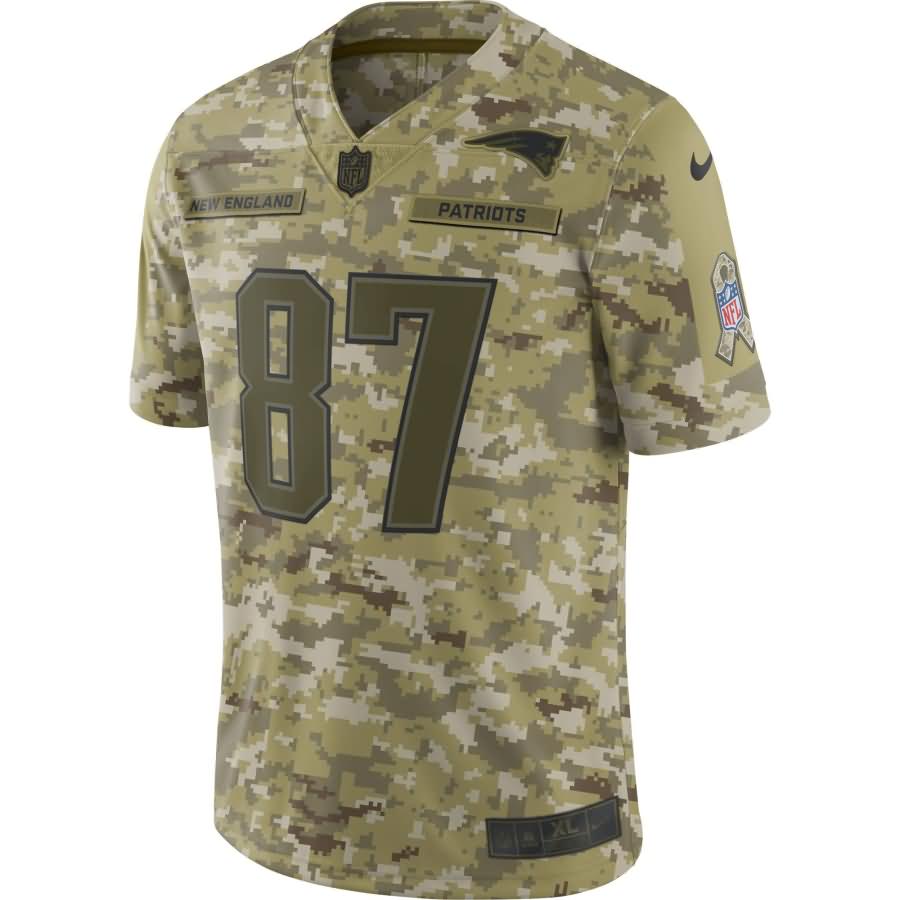 Rob Gronkowski New England Patriots Nike Salute to Service Limited Jersey - Camo