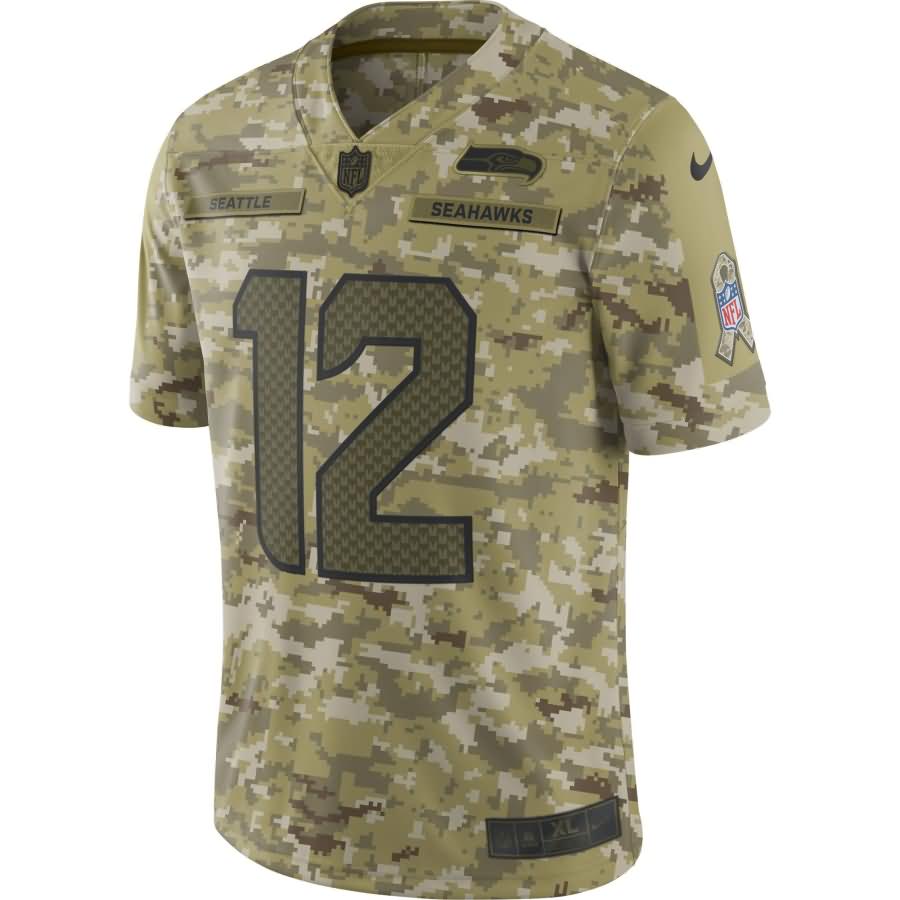 12s Seattle Seahawks Nike Salute to Service Limited Jersey - Camo
