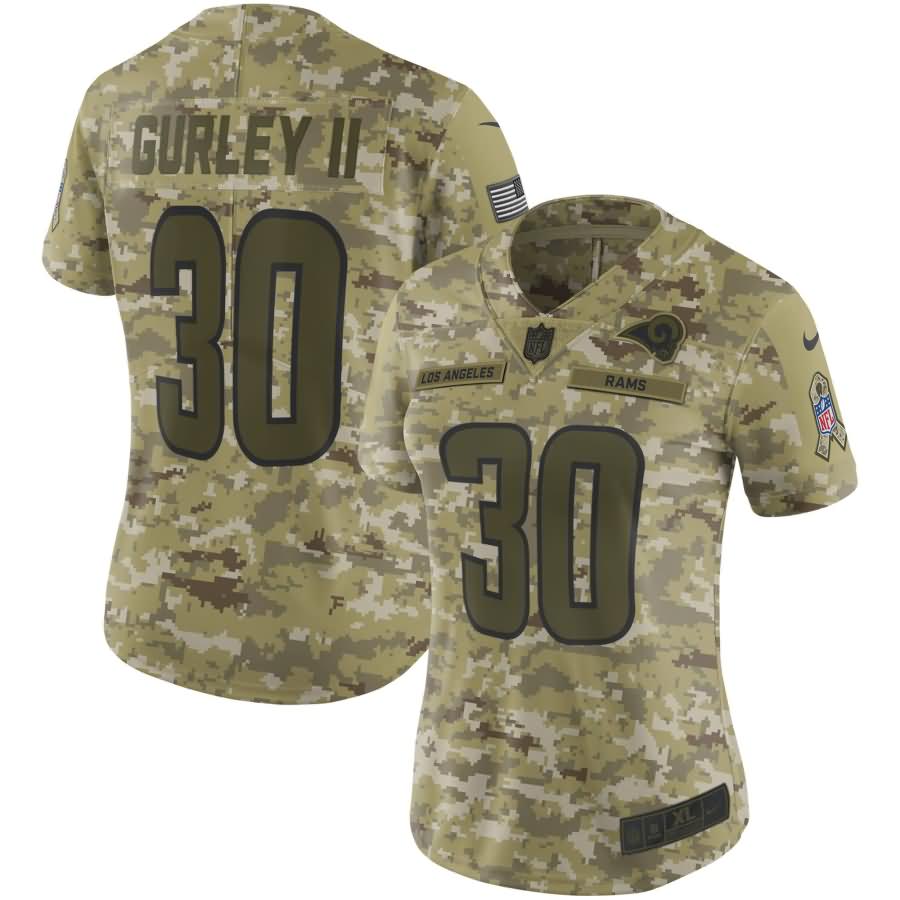 Todd Gurley II Los Angeles Rams Nike Women's Salute to Service Limited Jersey - Camo