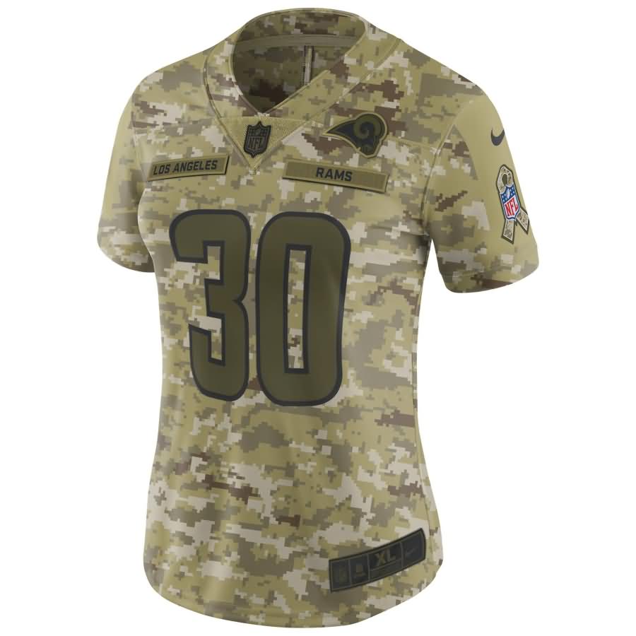 Todd Gurley II Los Angeles Rams Nike Women's Salute to Service Limited Jersey - Camo