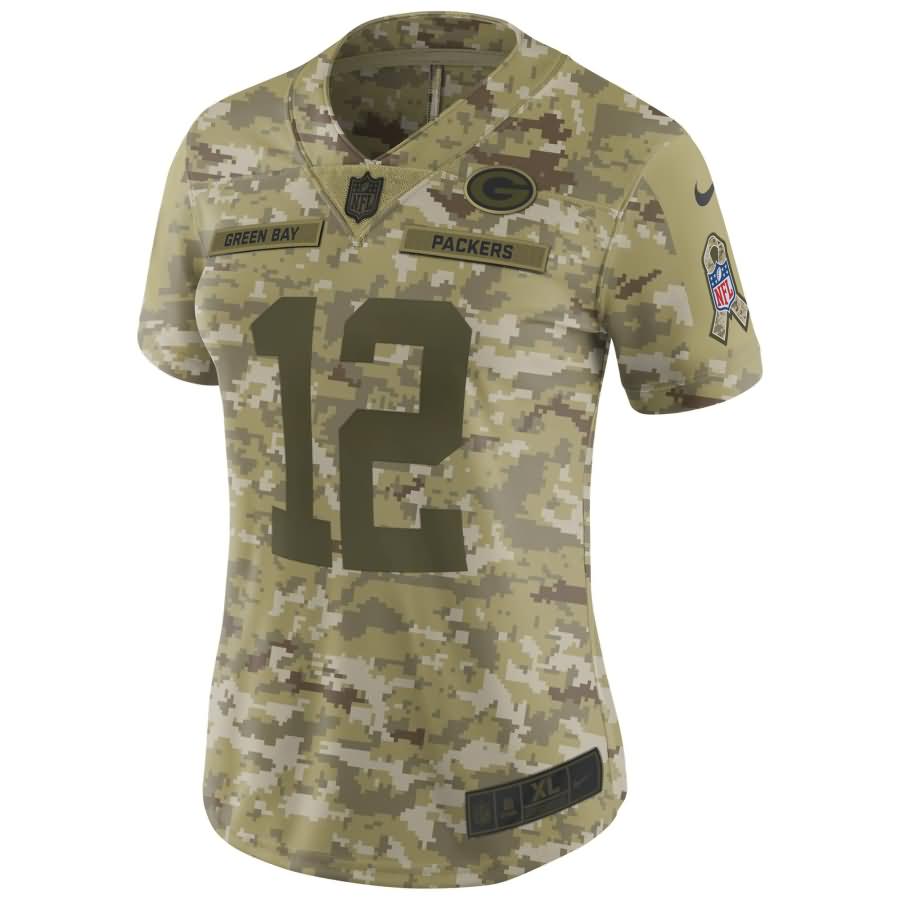 Aaron Rodgers Green Bay Packers Nike Women's Salute to Service Limited Jersey - Camo