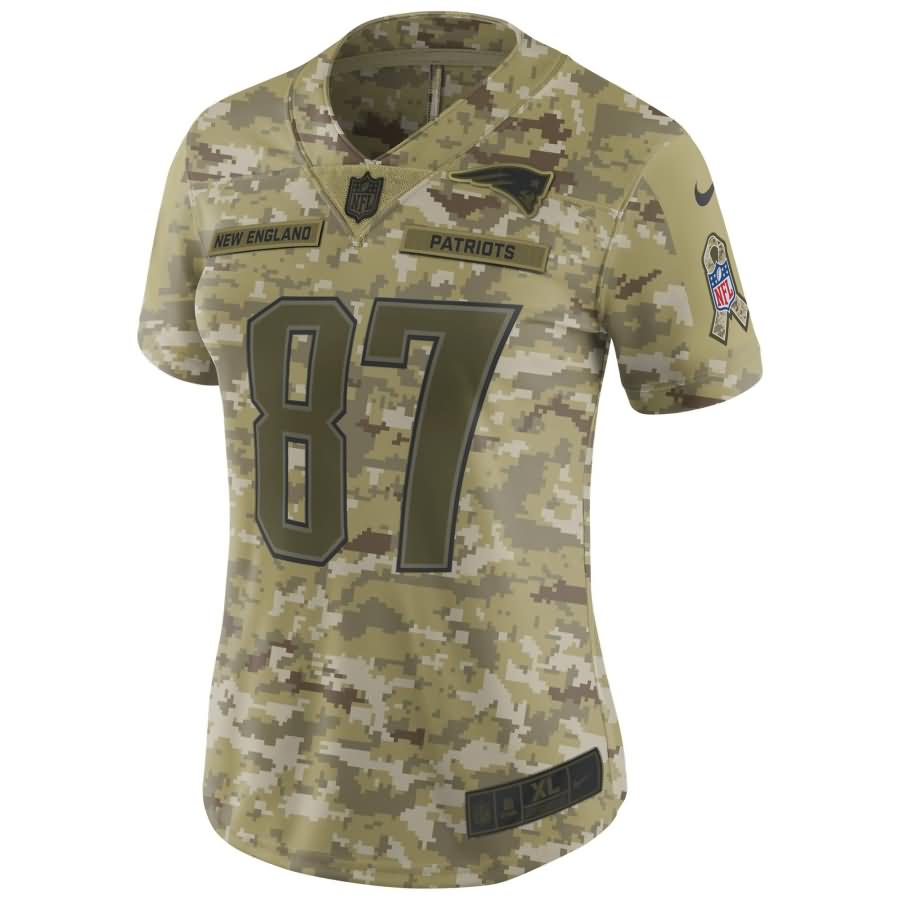 Rob Gronkowski New England Patriots Nike Women's Salute to Service Limited Jersey - Camo