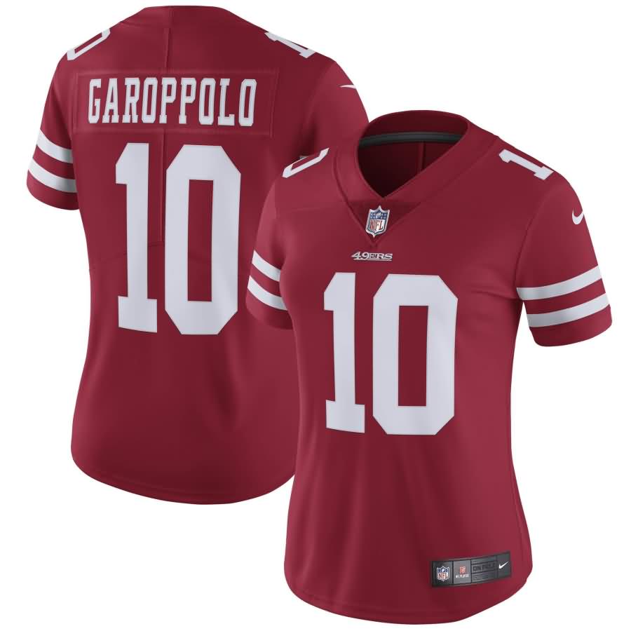 Jimmy Garoppolo San Francisco 49ers Nike Women's Vapor Untouchable Limited Jersey - Scarlet