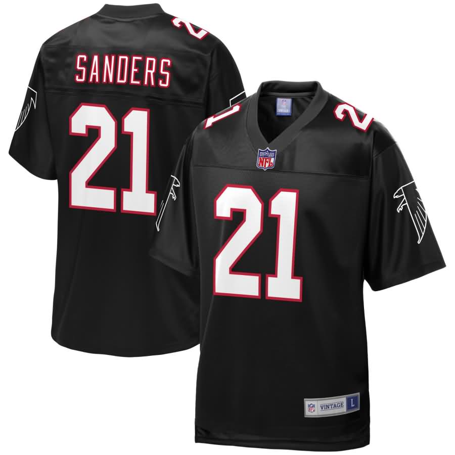 Deion Sanders Atlanta Falcons NFL Pro Line Retired Player Jersey - Black