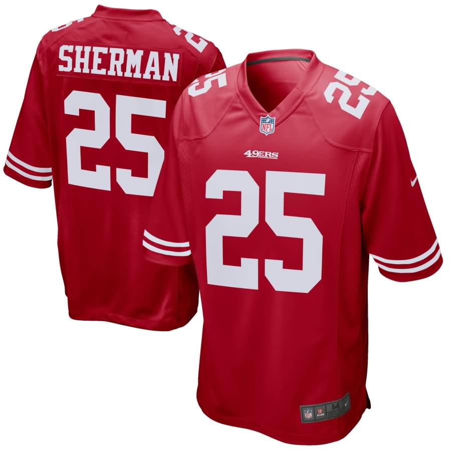 Richard Sherman San Francisco 49ers Nike Game Jersey - Scarlet
