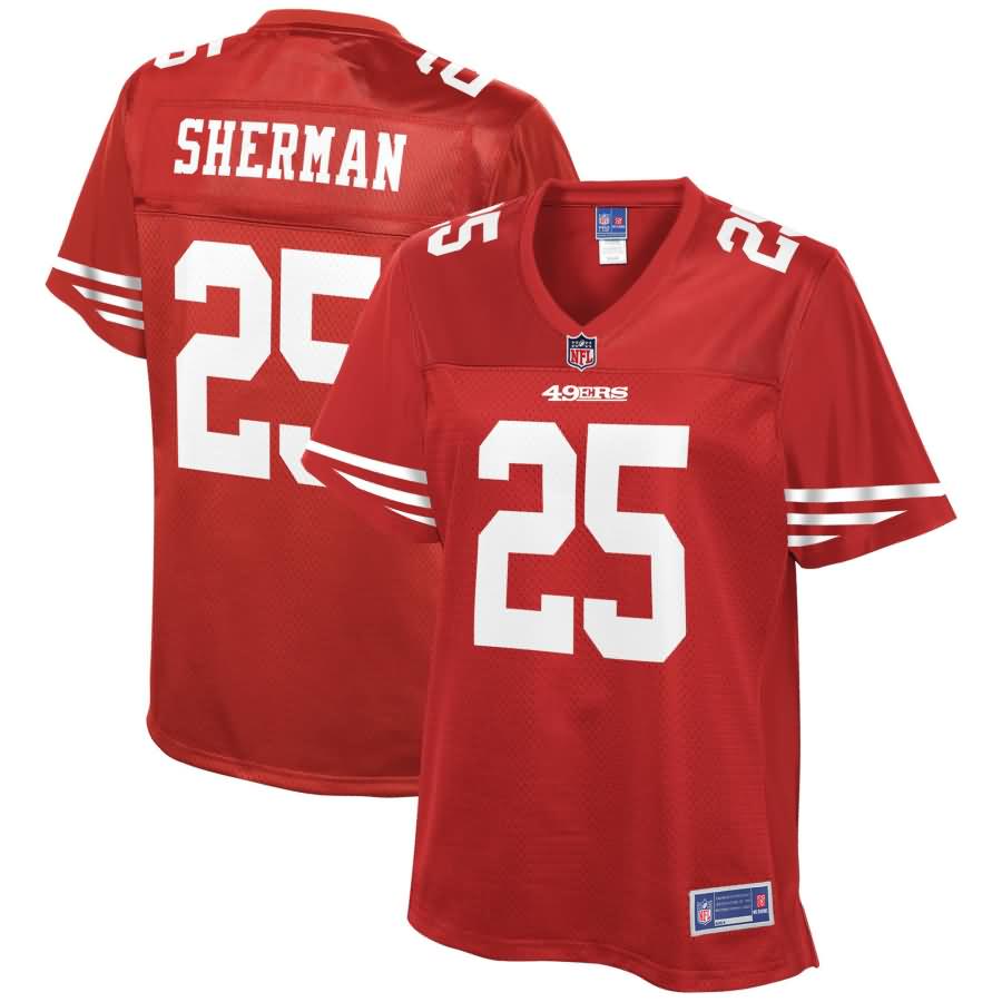 Richard Sherman San Francisco 49ers NFL Pro Line Women's Team Color Jersey - Scarlet