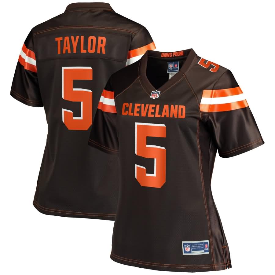 Tyrod Taylor Cleveland Browns NFL Pro Line Women's Team Color Player Jersey - Brown