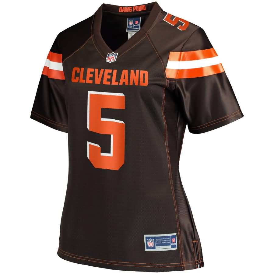 Tyrod Taylor Cleveland Browns NFL Pro Line Women's Team Color Player Jersey - Brown
