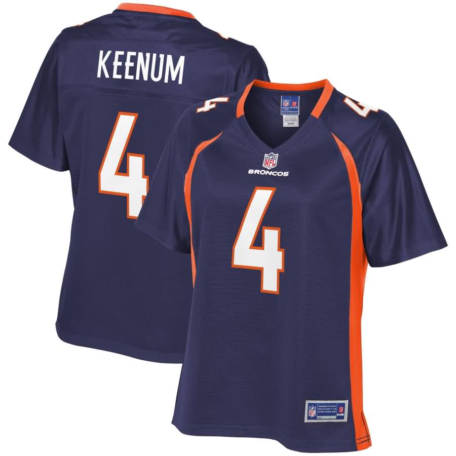 Case Keenum Denver Broncos NFL Pro Line Women's Alternate Player Jersey - Navy