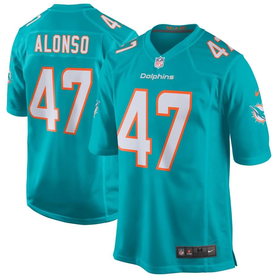 Kiko Alonso Miami Dolphins Nike New 2018 Game Jersey - Aqua