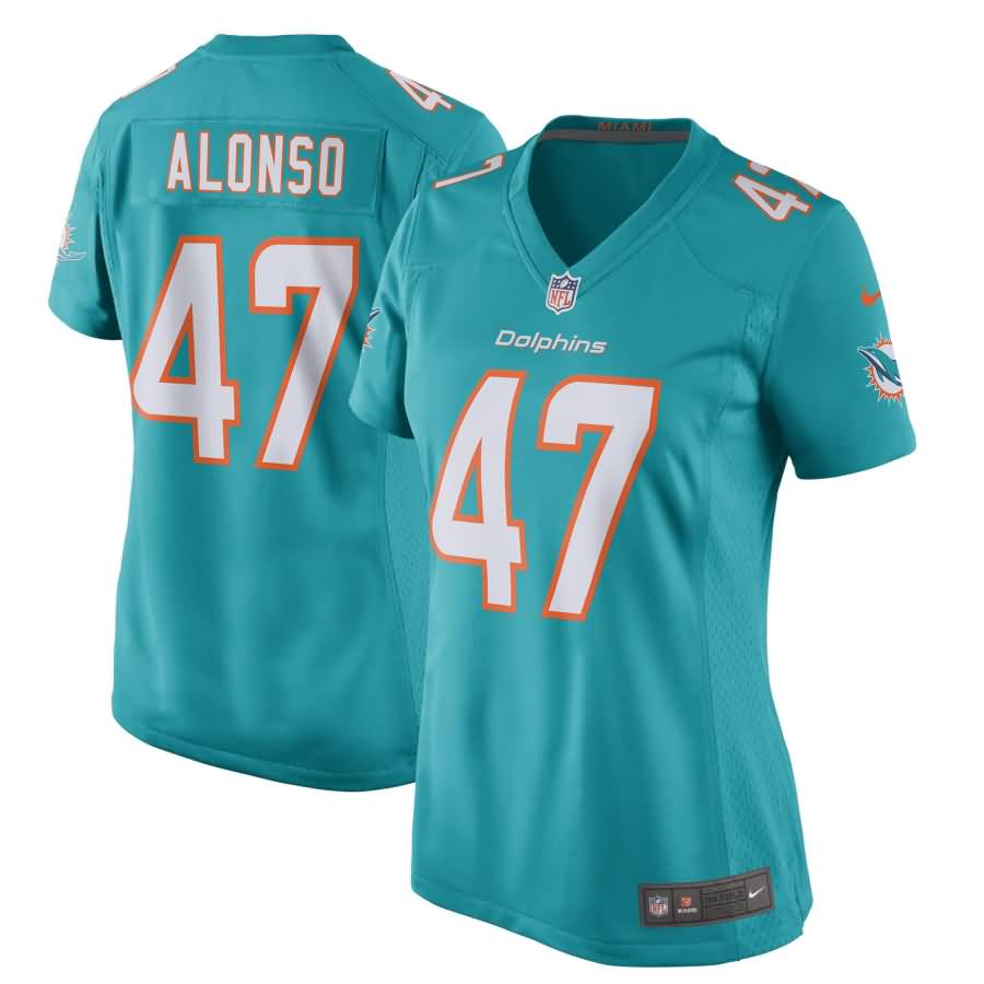 Kiko Alonso Miami Dolphins Nike Women's New 2018 Game Jersey - Aqua