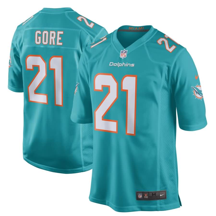 Frank Gore Miami Dolphins Nike New 2018 Game Jersey - Aqua