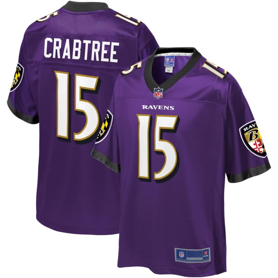 Michael Crabtree Baltimore Ravens NFL Pro Line Player Jersey - Purple