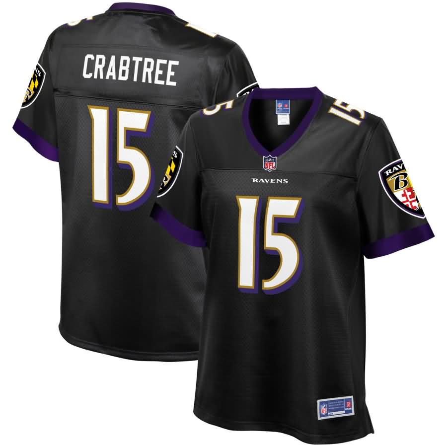 Michael Crabtree Baltimore Ravens NFL Pro Line Women's Player Jersey - Black
