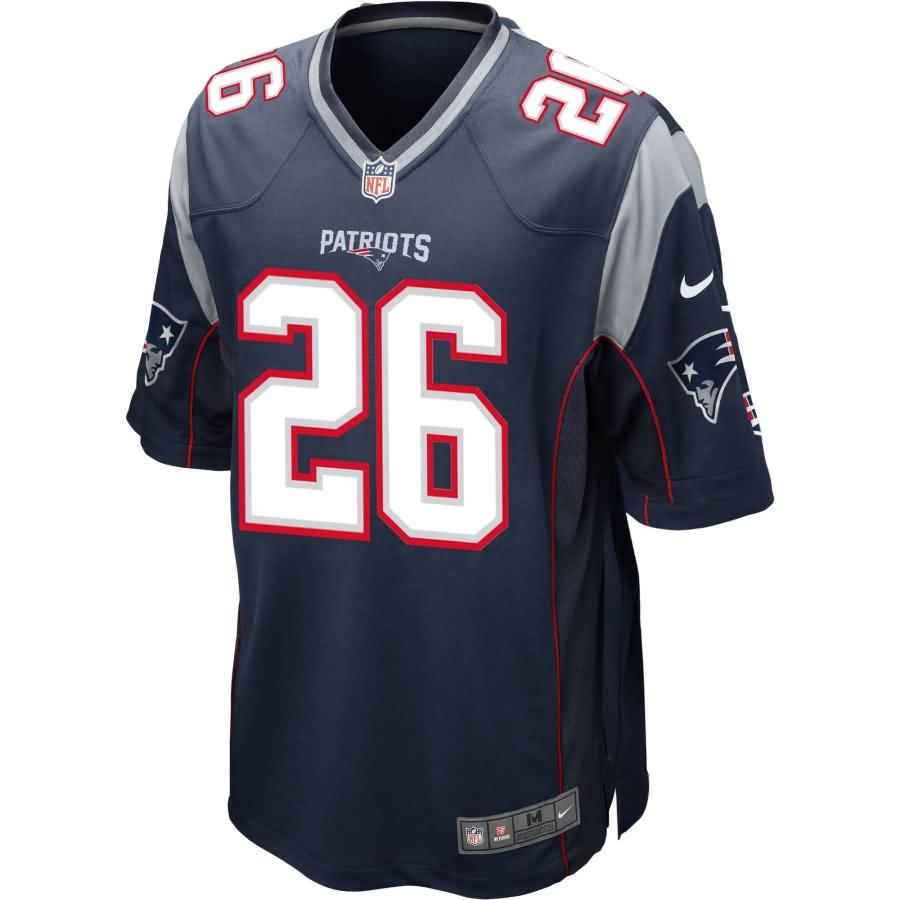 Sony Michel New England Patriots Nike 2018 NFL Draft First Round Pick #2 Game Jersey - Navy