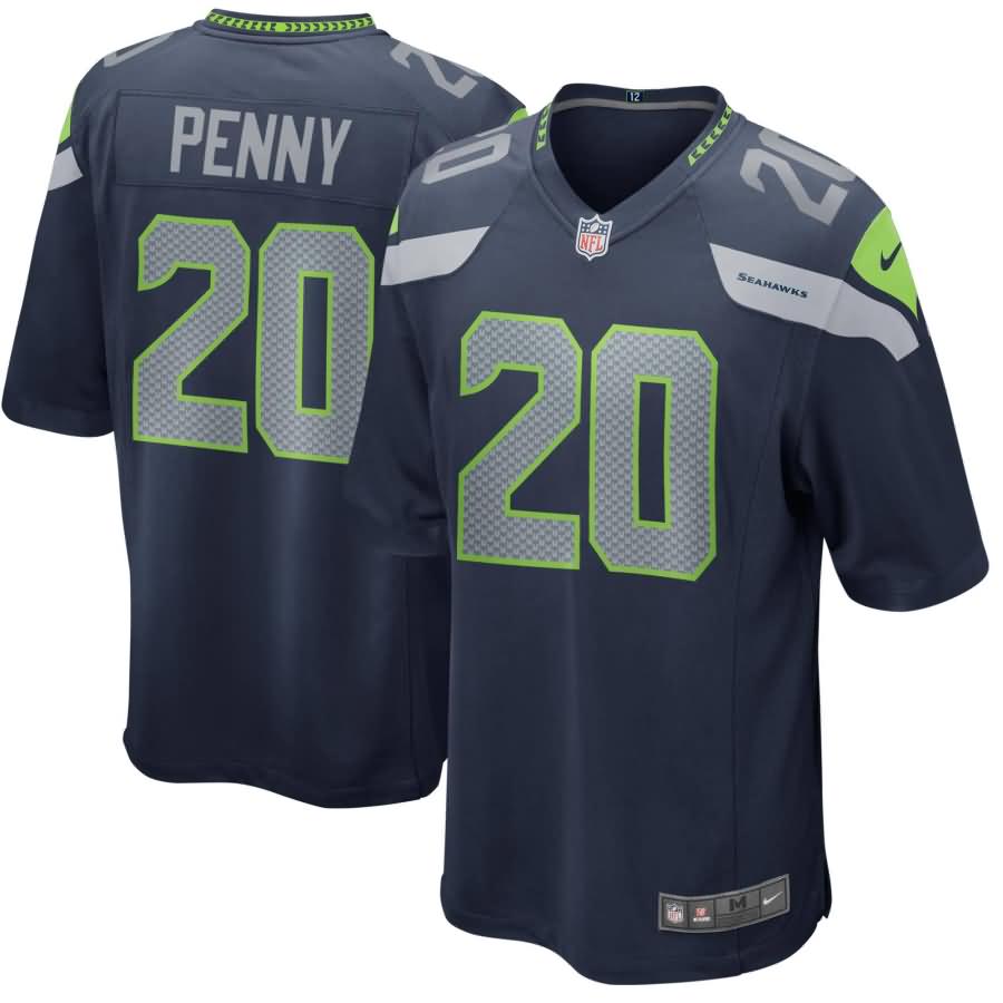 Rashaad Penny Seattle Seahawks Nike 2018 NFL Draft First Round Pick Game Jersey - Navy