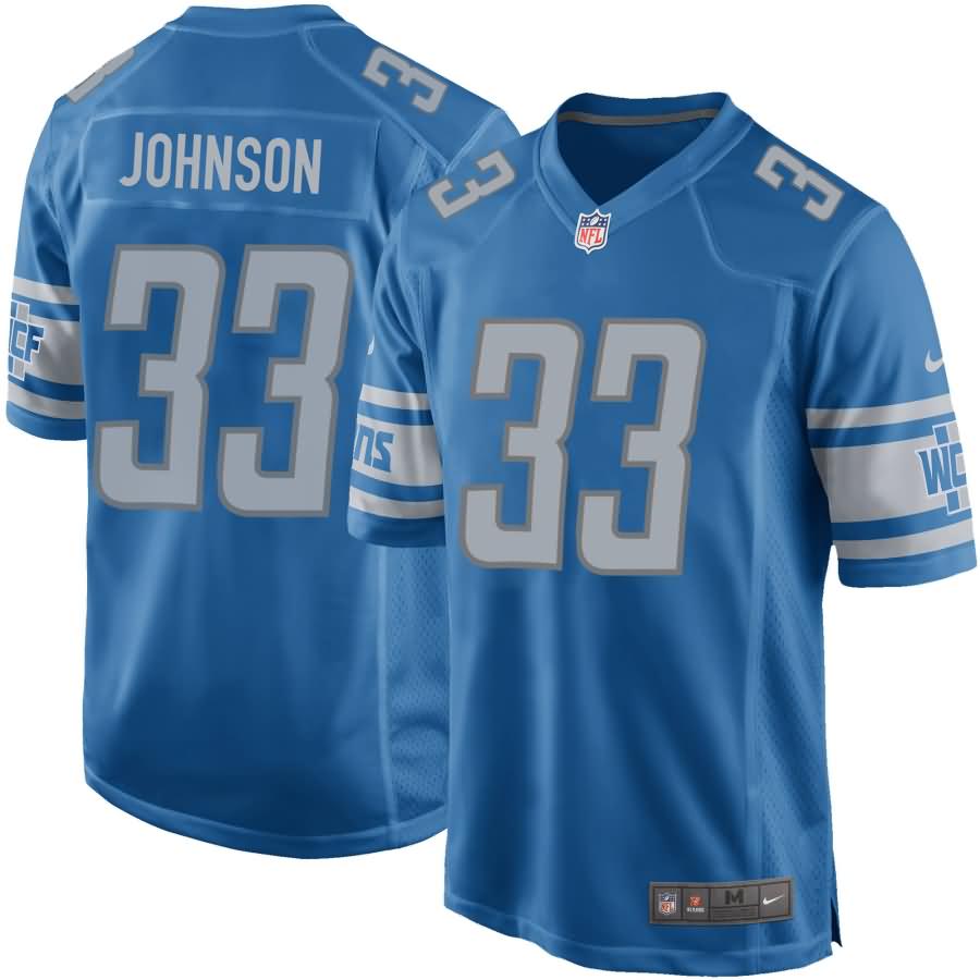 Kerryon Johnson Detroit Lions Nike 2018 NFL Draft Pick Game Jersey - Blue