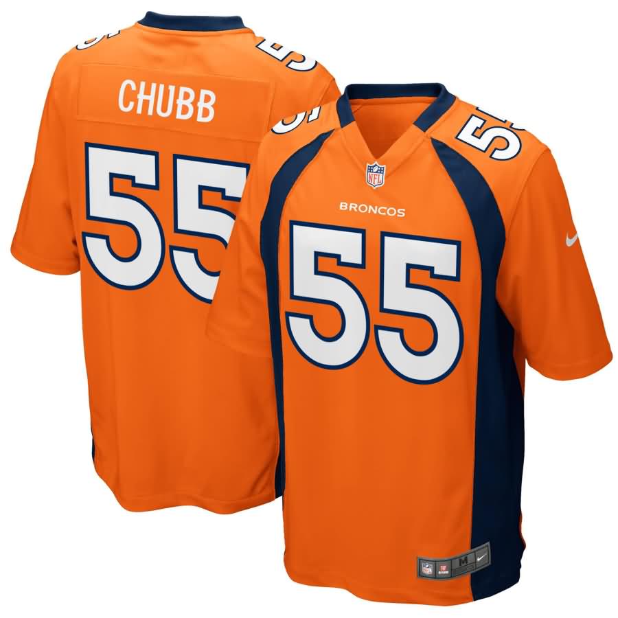 Bradley Chubb Denver Broncos Nike Youth 2018 NFL Draft Pick Game Jersey - Orange