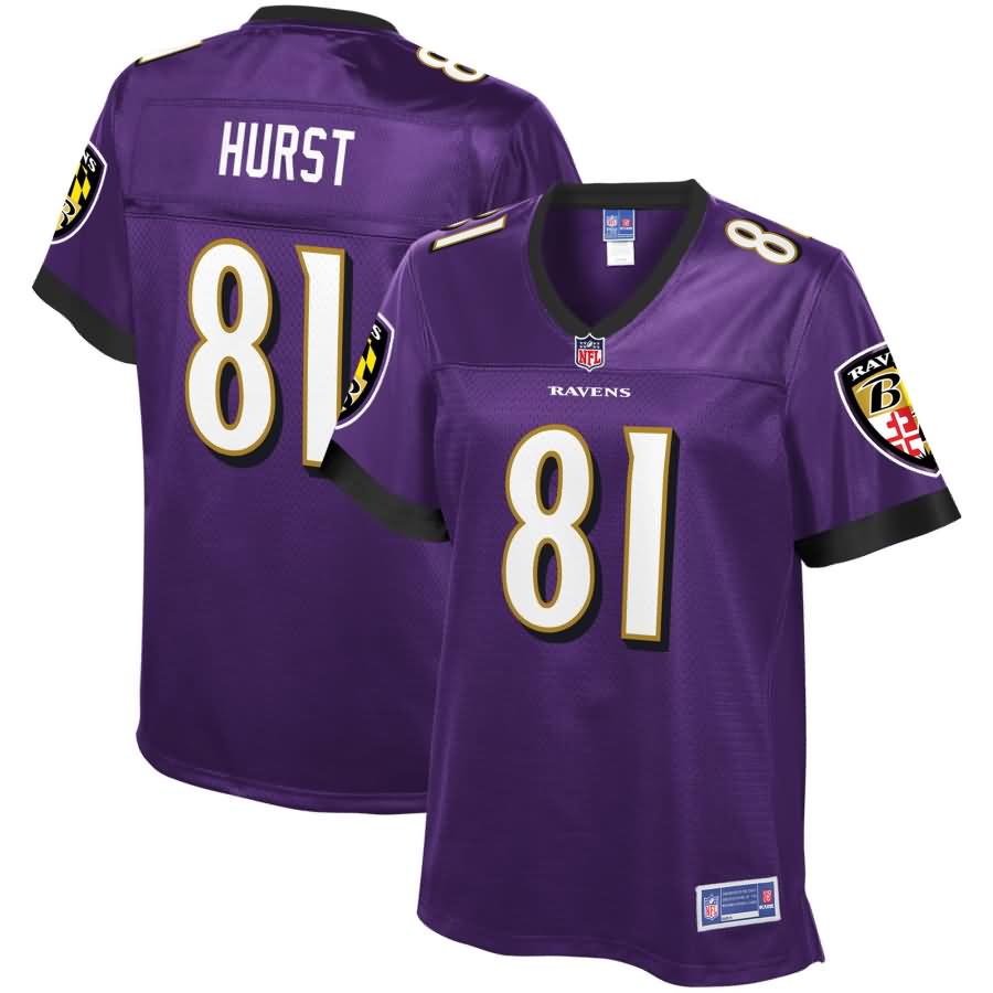 Hayden Hurst Baltimore Ravens NFL Pro Line Women's Player Jersey - Purple