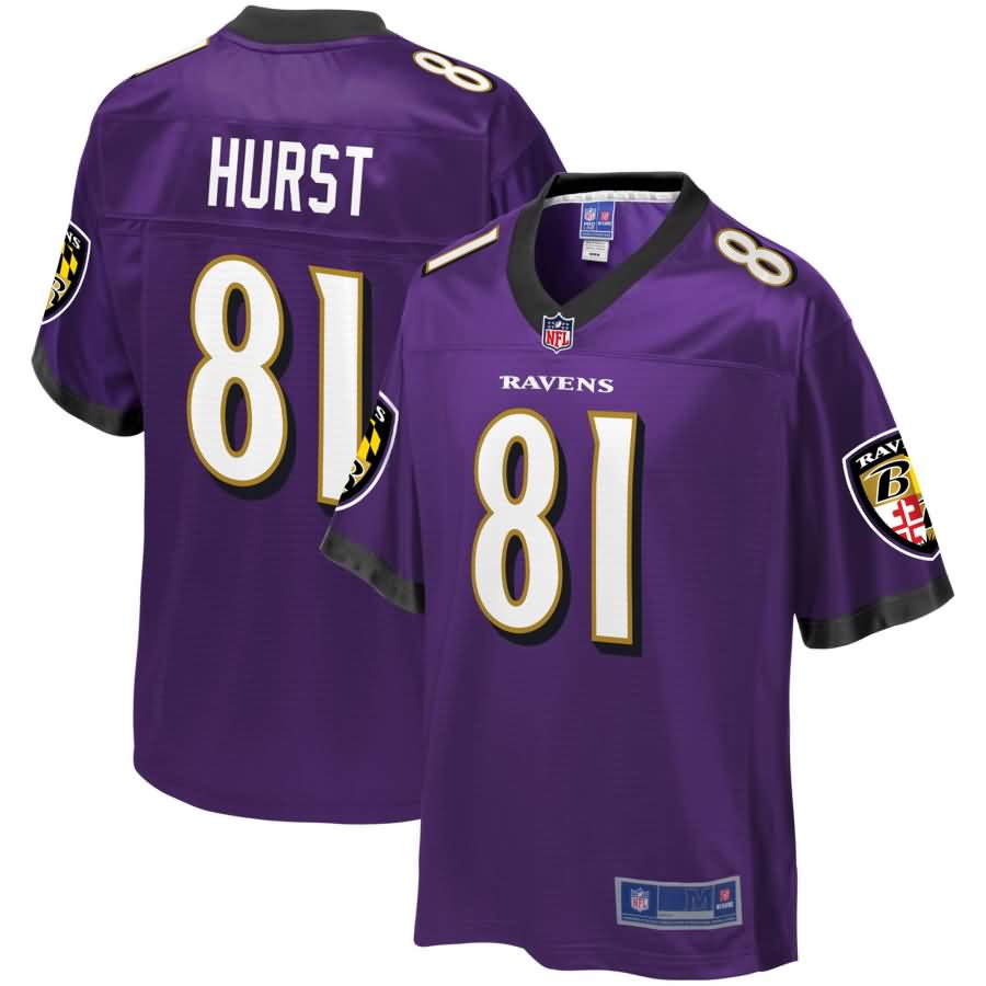 Hayden Hurst Baltimore Ravens NFL Pro Line Youth Player Jersey - Purple